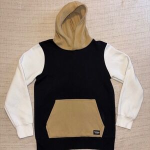 Levi Strauss Signature Boys XXL 18 Colorblock Hoodie Black White Tan 9A25-G52